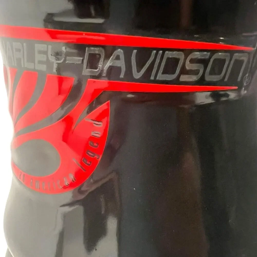 Harley Davidson Mug 14oz Ceramic Flame Graphic Y2K Biker Coffee Cup Vintage